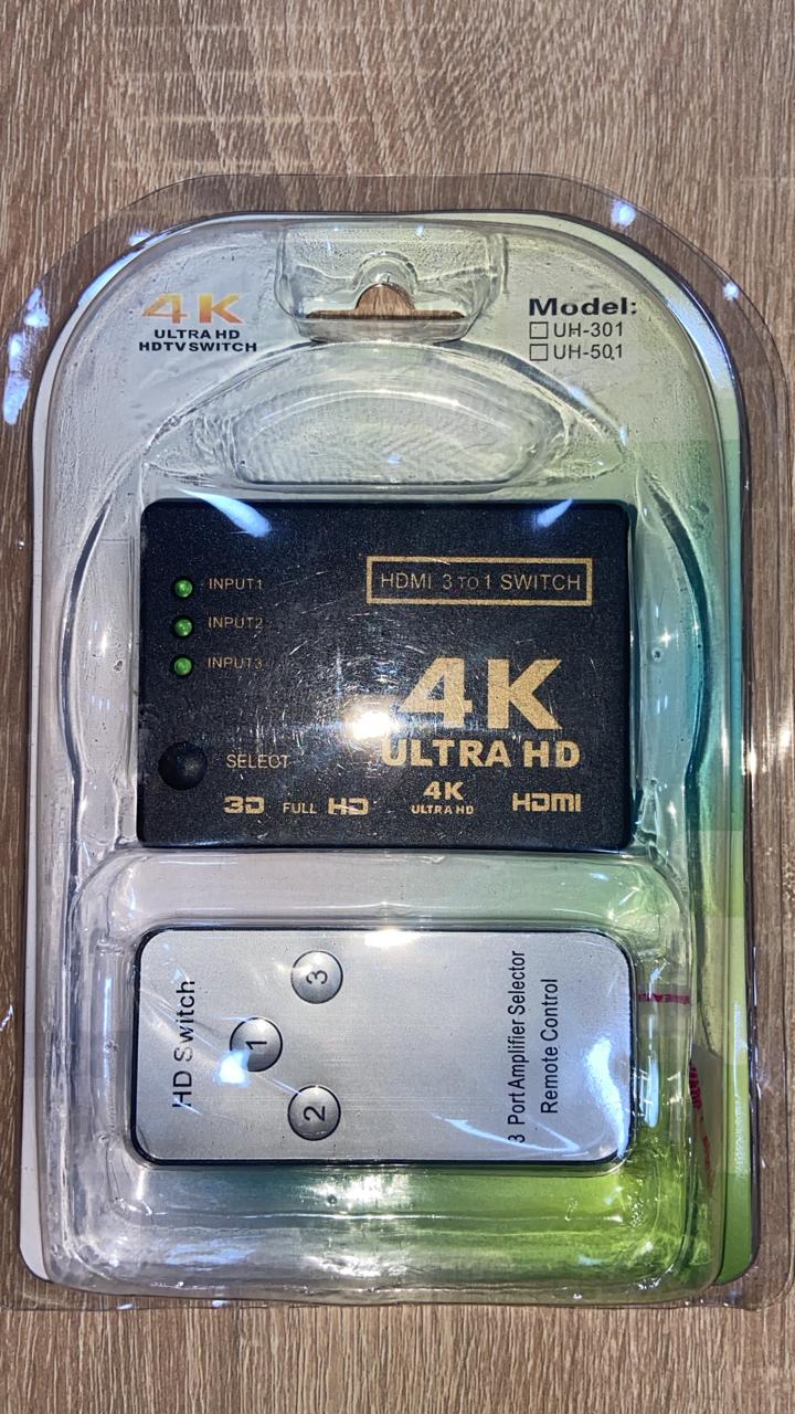 SWITCH HDMI 3 ports TOPO 3 en 1,