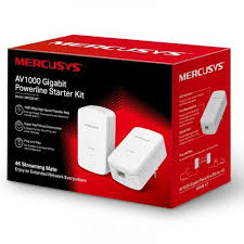 Mercusys kit CPL Gigabit AV1000 Couverture, 300 mètres, pack 2 CPL 1000 Mbps MP500 KIT